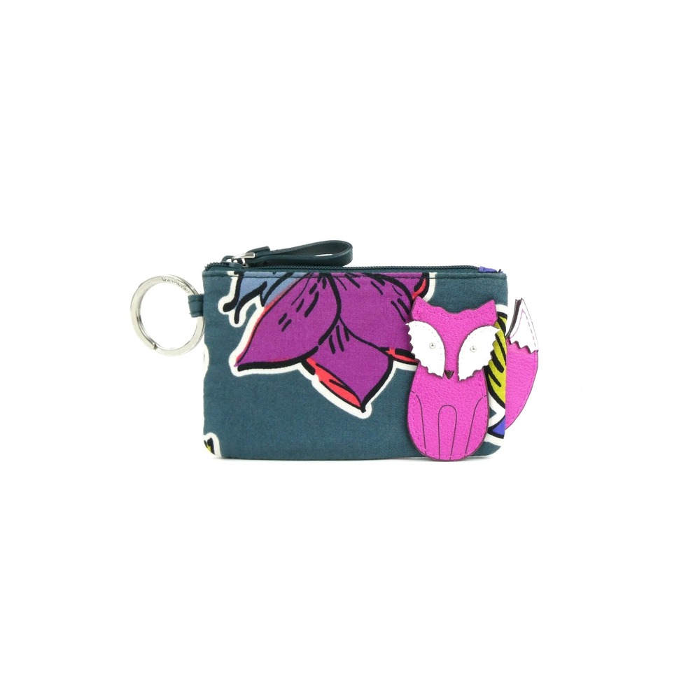 Vera Bradley Falling Flowers Fox Novelty Cotton‎ Zip Id